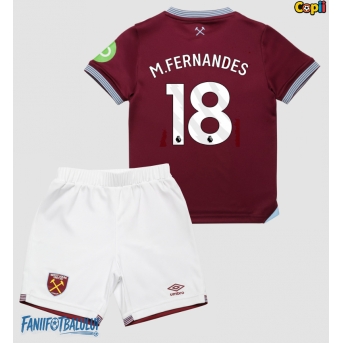West Ham United Mateus Fernandes #18 Echipament de Fotbal Replică 2025-26 Copii Acasa (+ Șorturi)